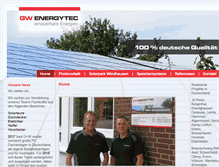 Tablet Screenshot of gw-energytec.de